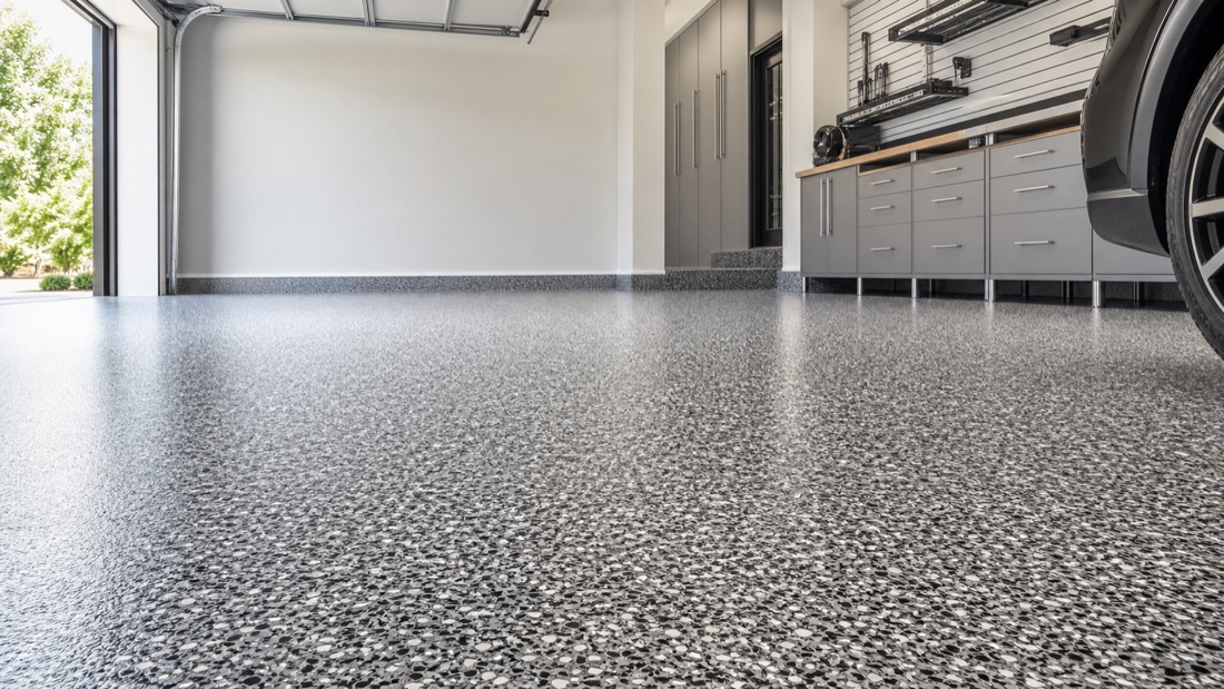 Two-car garage · Pebble blend