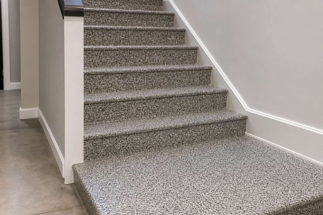 Interior staircase · Wrapped treads